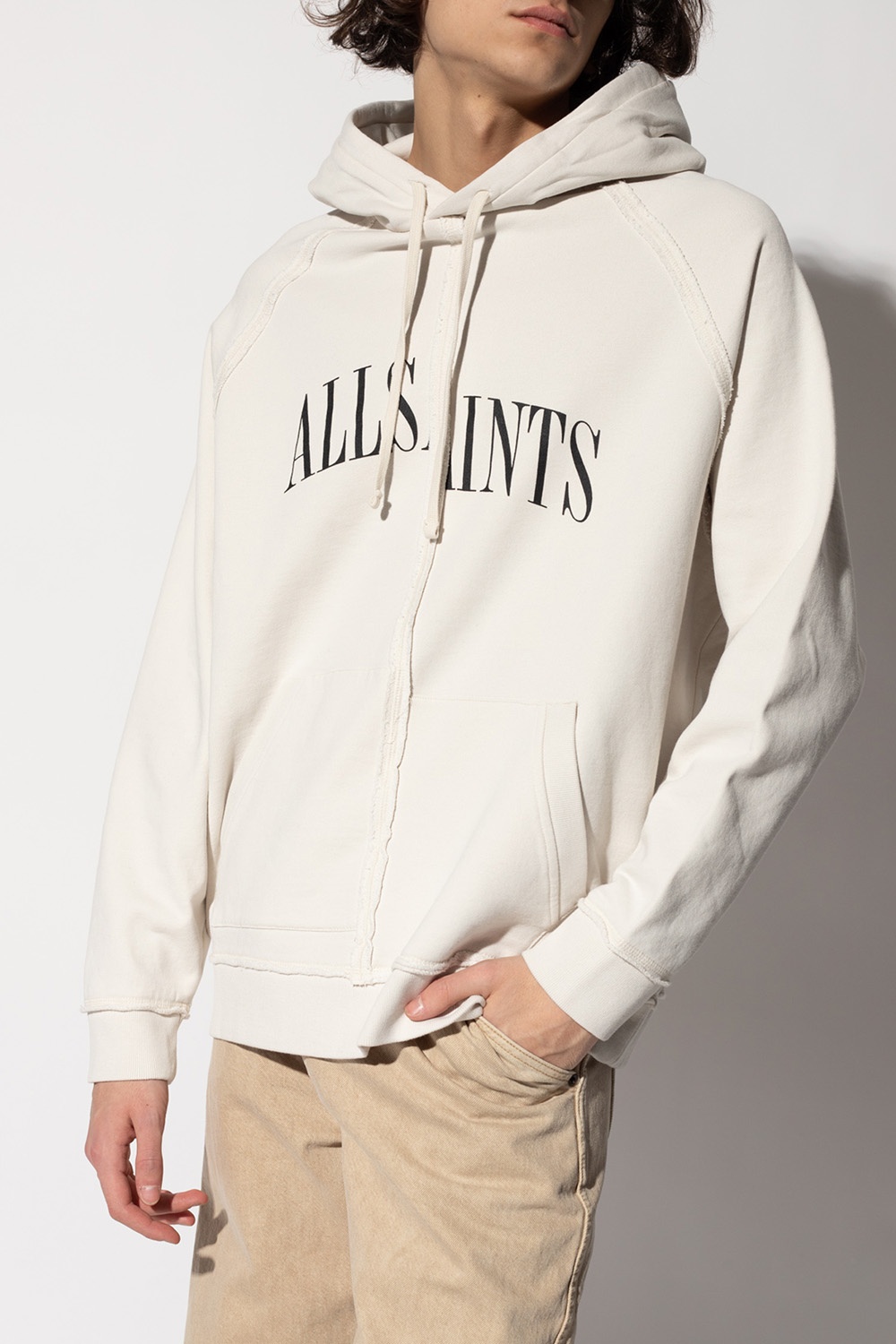 All saints shop white hoodie